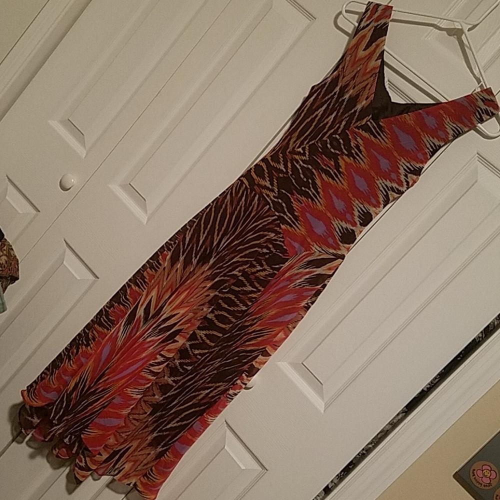 Jones Wear Multicolored Sleeveless Dress (B3) - Picture 2 of 10